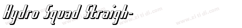 Hydro Squad Straigh字体转换